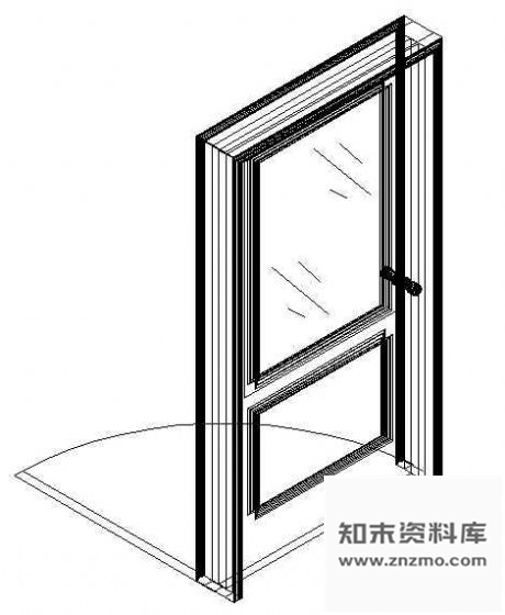 图块/节点门CAD模型图块4