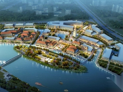 [广州]东盐河景观规划及核心段建筑概念设计（滨水休闲... 休闲景观 滨水公园