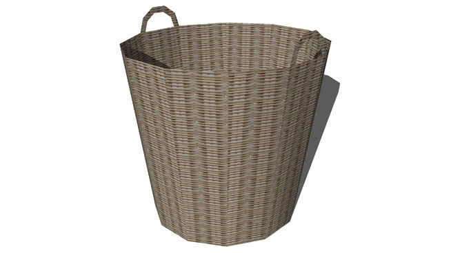 超级Low Poly Basket 杂物筐 篮子 包 提灯