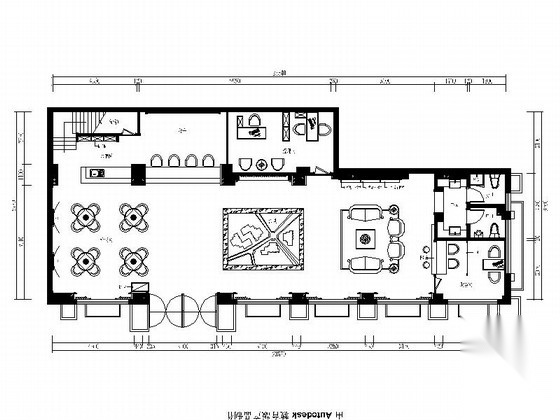 [福州]新城核心区现代高档售楼部CAD施工图（含效果）