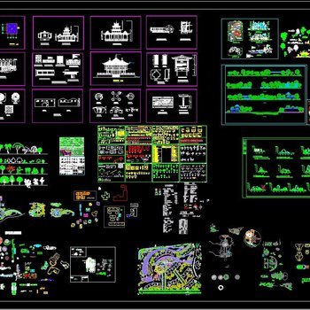 园林景观CAD 图库