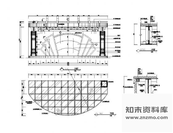 图块/节点华丽舞台装修详图 节点详图