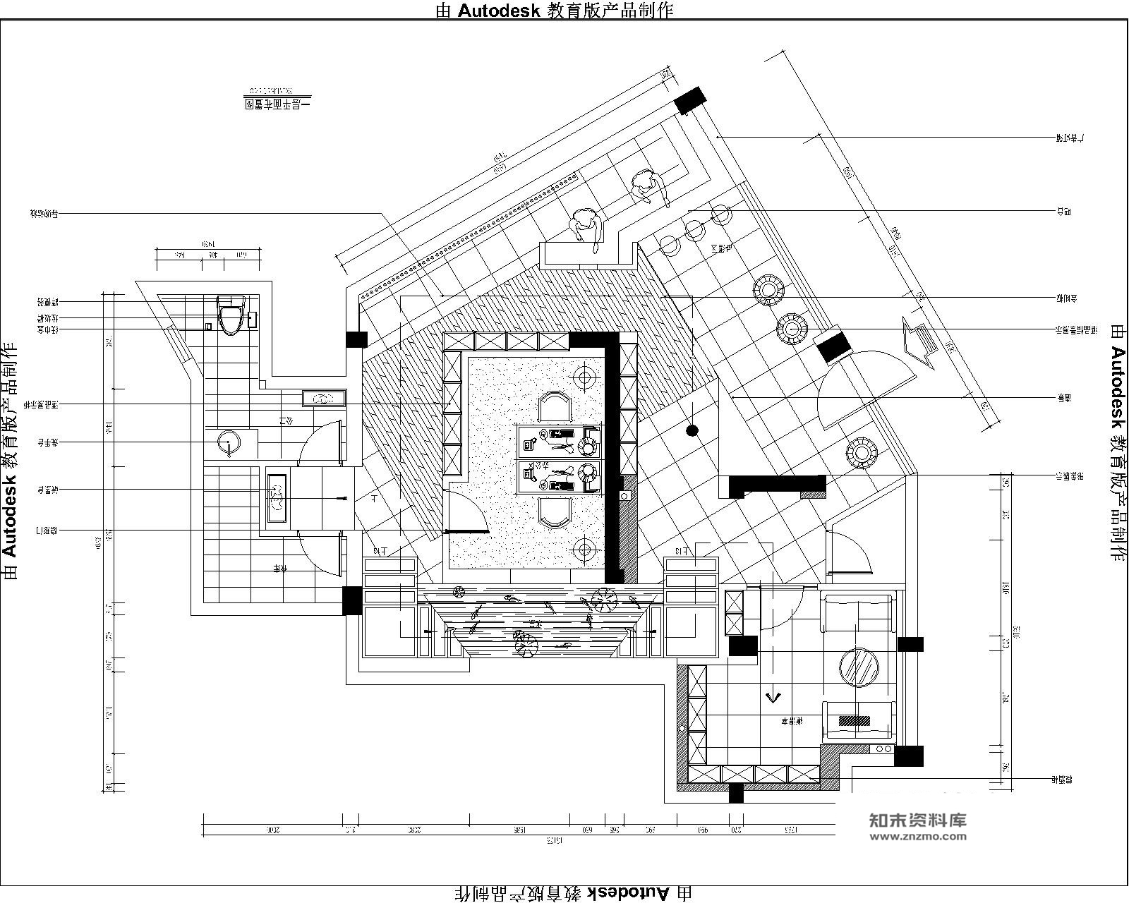 酩汇酒庄混搭风格红酒专卖店室内施工图含实景