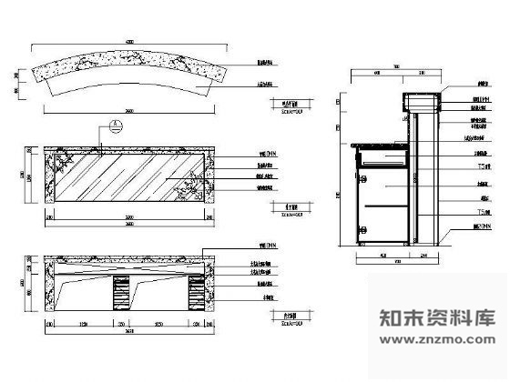 图块/节点咖啡吧台详图 节点 家具节点详图
