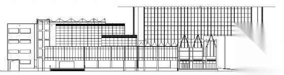 某四层展览中心建筑方案图