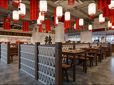 工业风火锅店