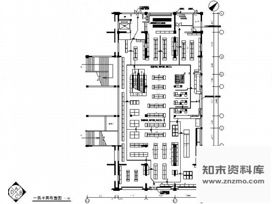 施工图杭州某商贸公司超市室内装修图