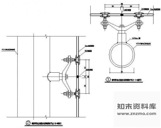 图块/节点玻璃幕墙节点1 节点 结构节点图