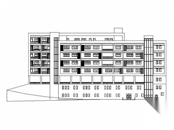 [重庆]5层现代风格小学教学楼建筑方案图（含有效果图）
