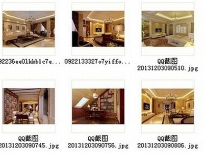 [福建]新古典风格双层洋房装修设计图（含效果） 平层