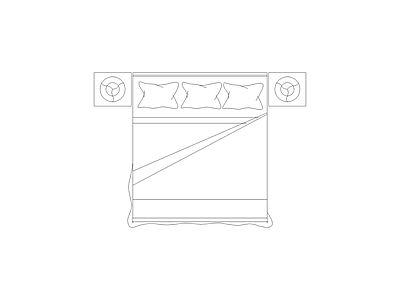 床 国外高端品牌家具图块