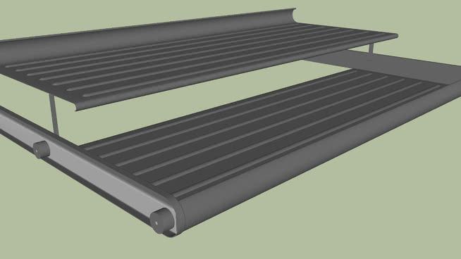 Komplement拉出式鞋架96x57.4x16.5 cm，灰色 烤炉 太阳能采集器 桌子 取暖器 床