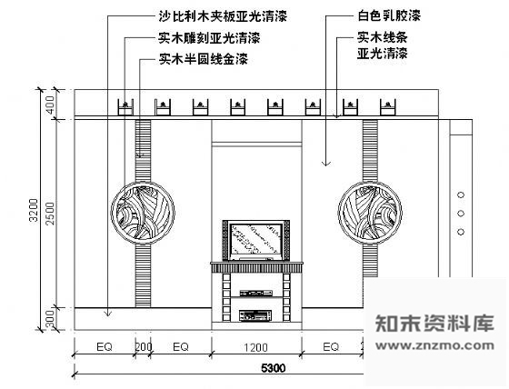 图块/节点餐厅包间立面