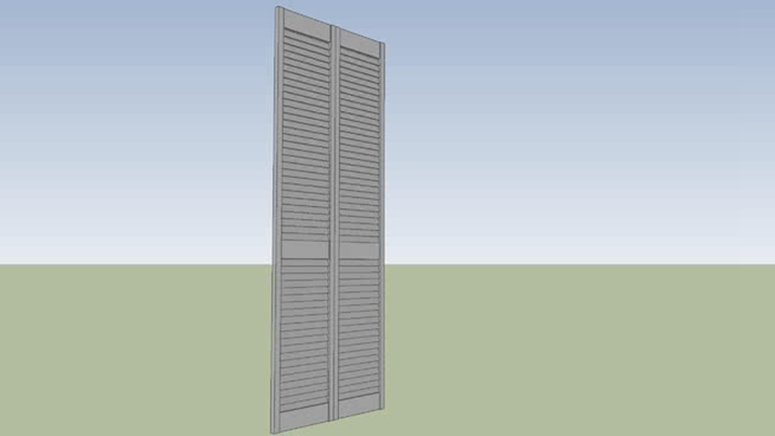 折叠门 草图大师模型