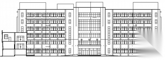 绍兴市某六层行政办公大楼建筑施工图