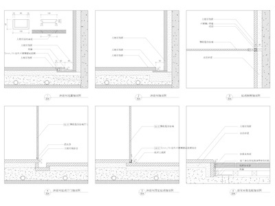 [深圳]206㎡现代三居家装样板间装修施工图 平层