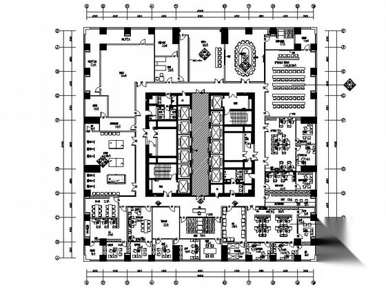[昆山]大型燃气运营专业化公司现代办公楼装修施工图（含...