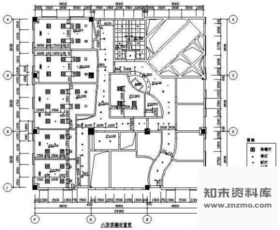 图块/节点棋牌室顶棚图