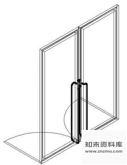 图块/节点门CAD模型图块12