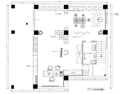 厦门二层241㎡漱芳斋茶楼装饰设计施工图