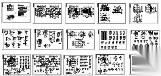 某7度三层别墅建筑结构图