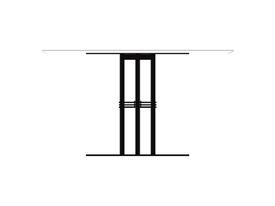 门 进口家具平立面图块