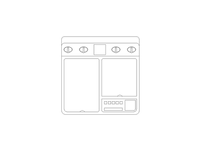 厨房设施 现代家具图块别墅家具图块施工图