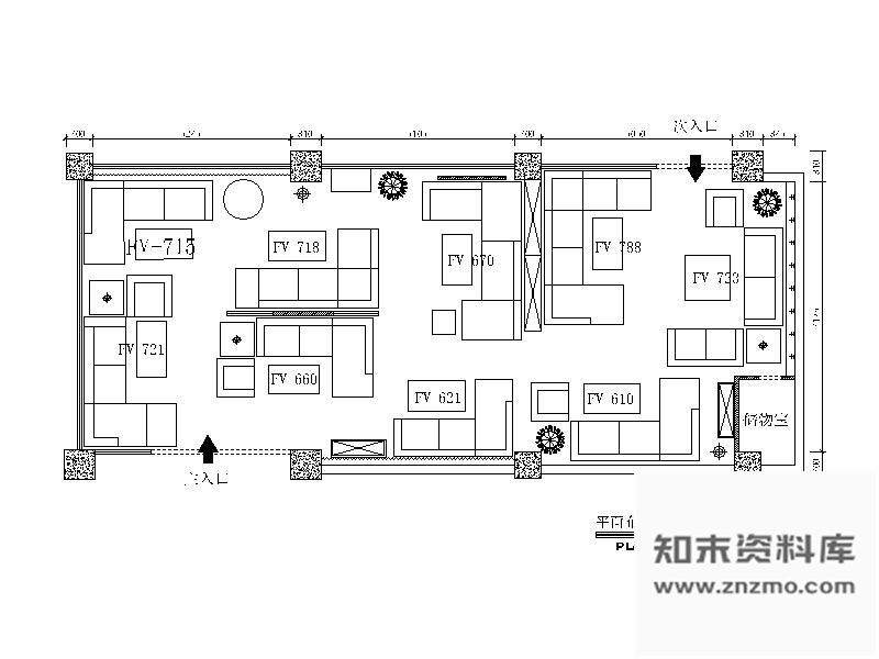 施工图毕业设计某家具杭州专卖店装修图