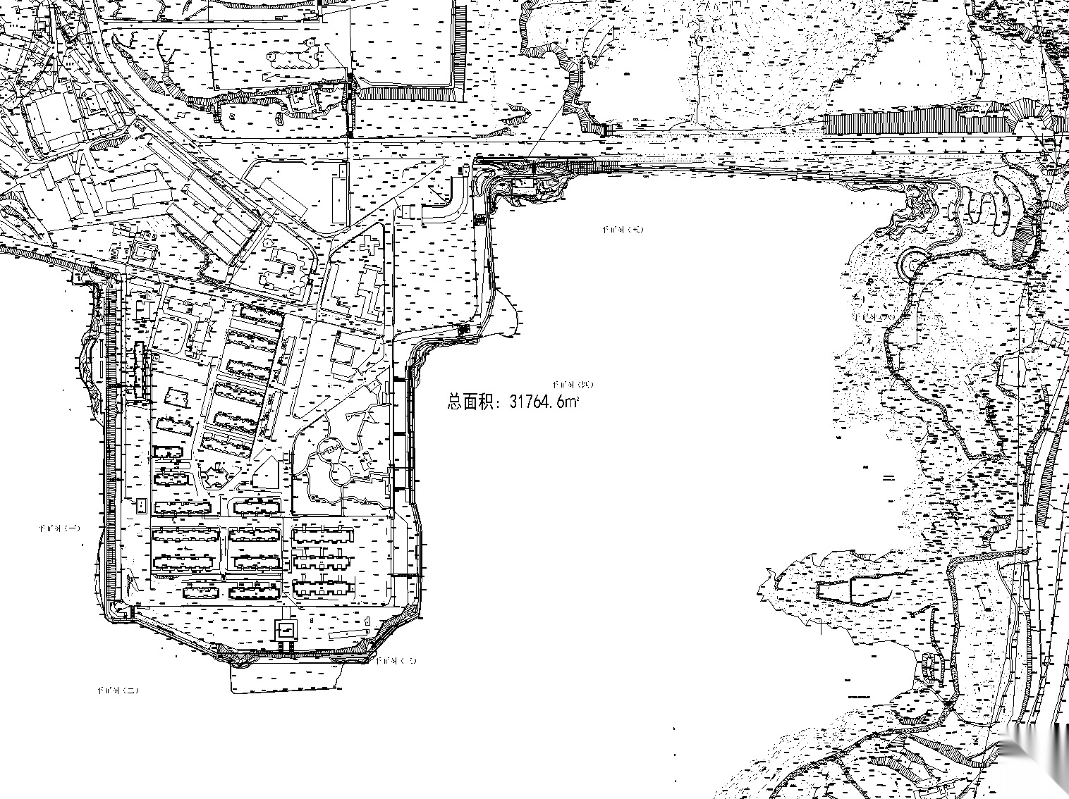 [广西]云南宁湖公园改造景观全套施工图（含水电施工图，...