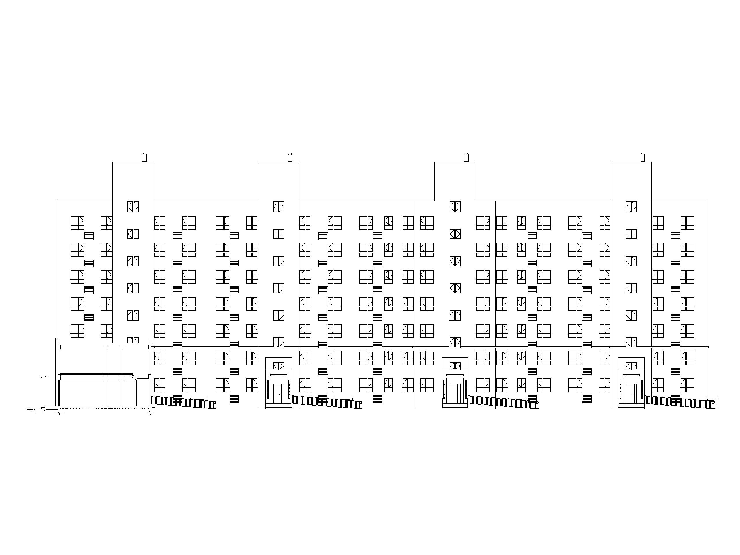 邢台某小区中高层砖混结构住宅楼建筑施工图