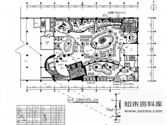 施工图中央大厦餐饮娱乐区施工图