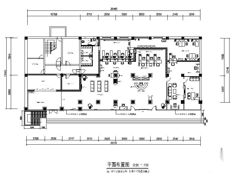 [保定]2009农业银行某支行办公室装修图