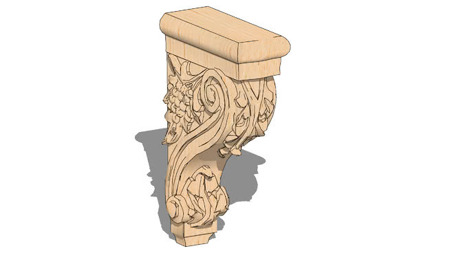 01901003 - 1 grape corbel (3.5 "x 8" x 13 ") 打火机