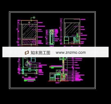 银行贵宾现金柜台详图 柜类 家具节点详图