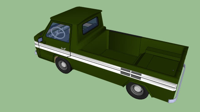 Corvair 95 Rampside货车 小型皮卡 显示器 宝丽来相机 监视器 投影机