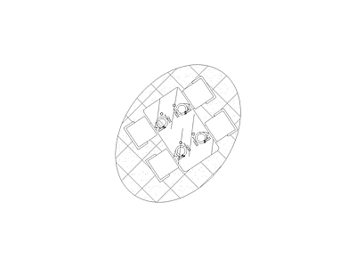 桌椅 现代家具图块别墅家具图块施工图