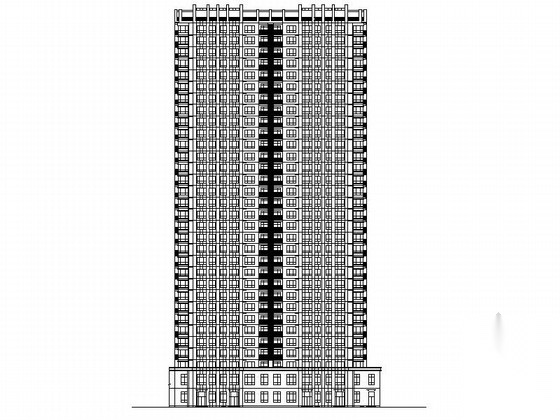 [辽宁]高层涂料外墙塔式住宅建筑施工图（含多套方案）