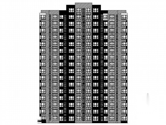 [天津]某小区十八层板式住宅建筑施工图（10、11、21、2...