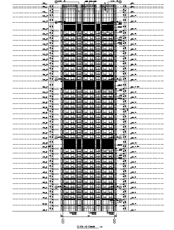 [北京]超高层办公广场A、B两座建筑施工图（含水暖电及...