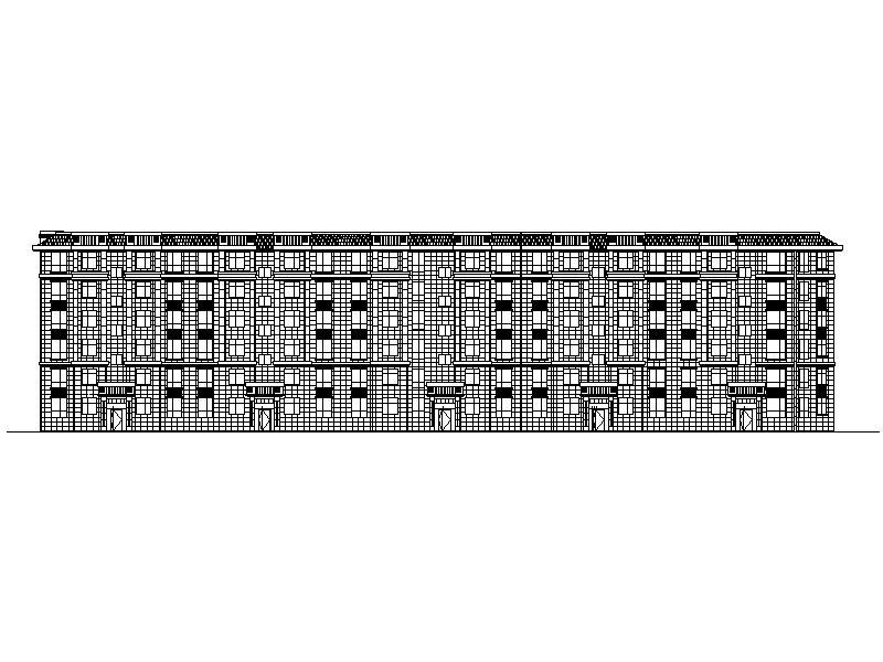 [宁夏]多层简欧式风格联排住宅楼施工图