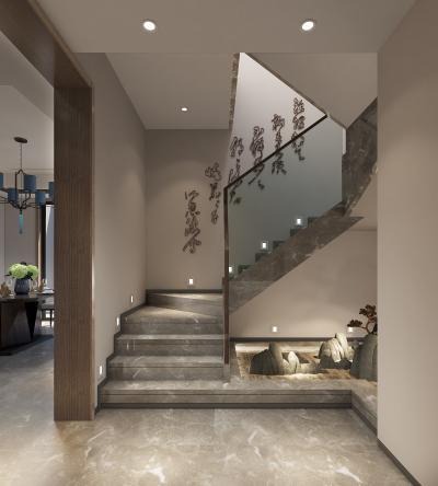 新中式楼梯间