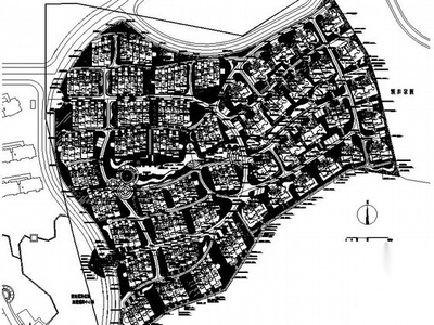 某小区环境景观施工图 居住区景观