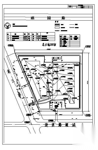 河北某垃圾填埋场全套初步设计 市政给排水 给排水图