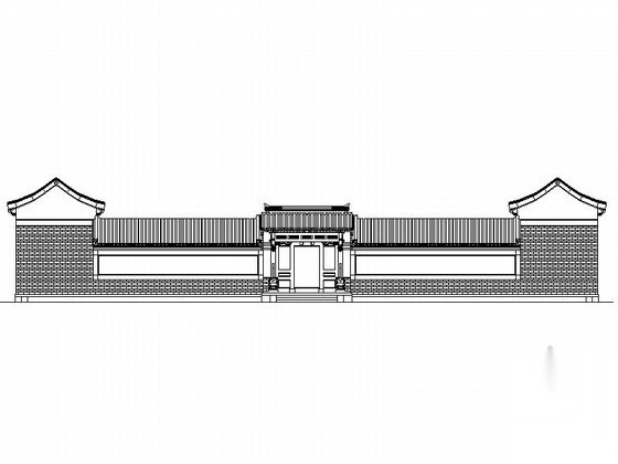 某二进四合院建筑方案图