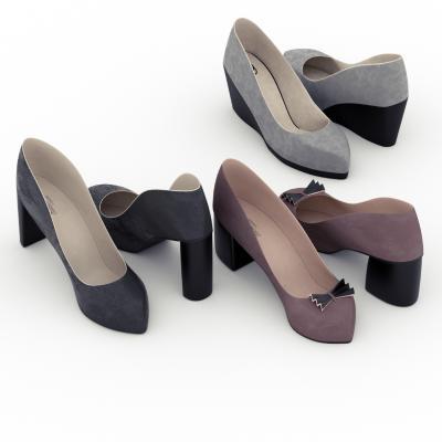 现代女式高跟鞋