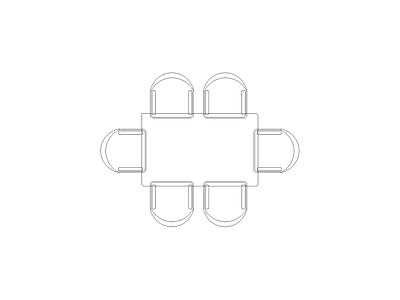 桌椅 现代家具图块别墅家具图块施工图