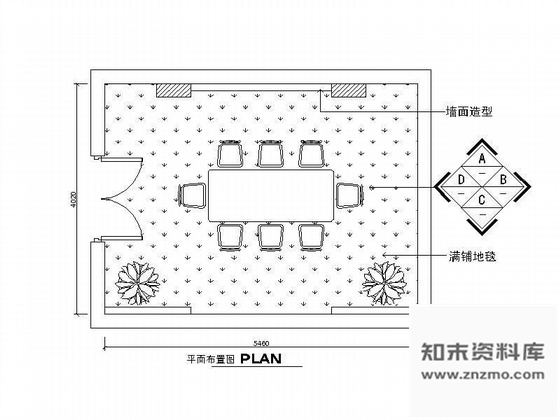 施工图12个餐厅包间设计图