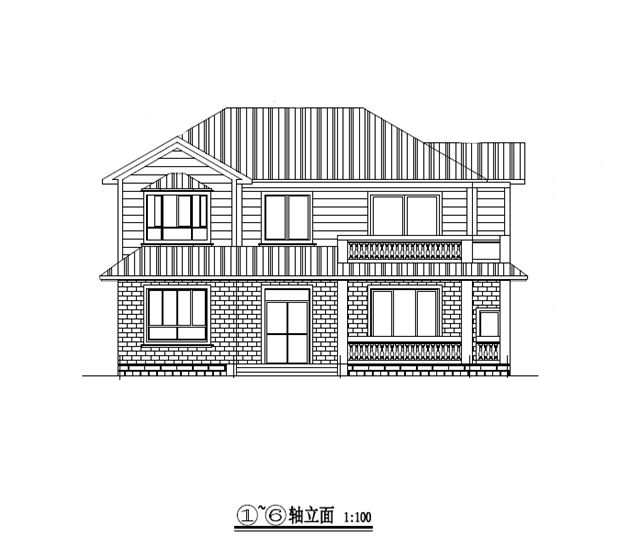 100套别墅新农村住宅自建房建筑 效果图 施工图