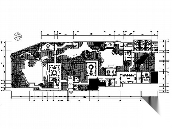 [南京]特色地域奢华中式滨江会所改造室内设计施工图（...