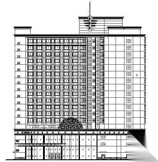 某十七层酒店建筑方案图